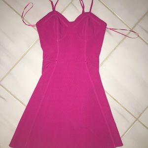 Pink mini dress